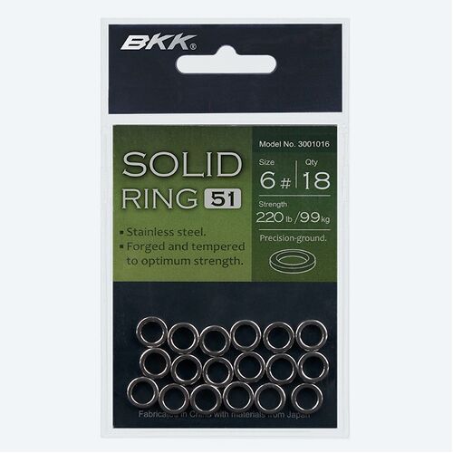 BKK Solid Ring-51 - #3 - 18 Per Pack