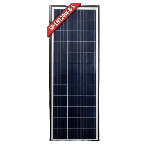 Enerdrive Solar Panel - 120W Poly Slim Black Frame
