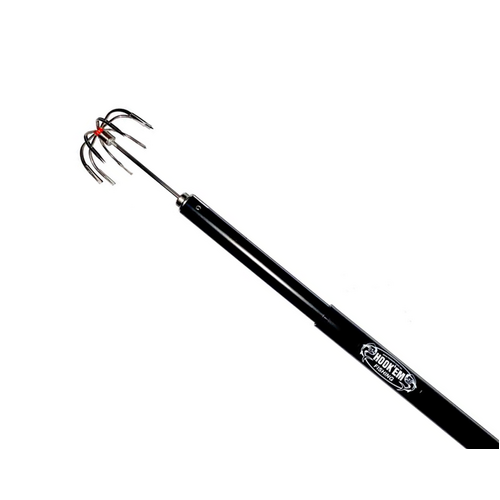 Hookem Telescopic Large Squid Gaff - Interchangeable Stainless Steel Head - 2.0M To 3.6M