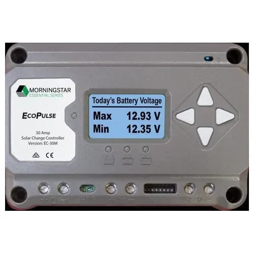 Morningstar Ecopulse Solar Controller - Metered 30A