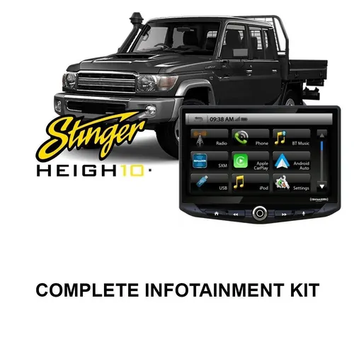 Heigh10 Infotainment Kit (Includes: Un1810/Bkttr998/Swi-Ty01/Cph-Sti01/Staat10M to suit Toyota