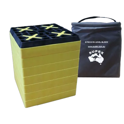 Supex Rv Level Block Kit - 8PC Set