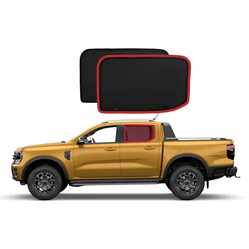 Ford Ranger 4th Generation | Volkswagen Amarok 2nd Generation Car Rear Window Shades (P703; 2022-Present)