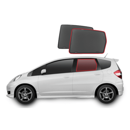 Honda Jazz/Fit 2nd Generation Car Rear Window Shades (GE; 2007-2014)