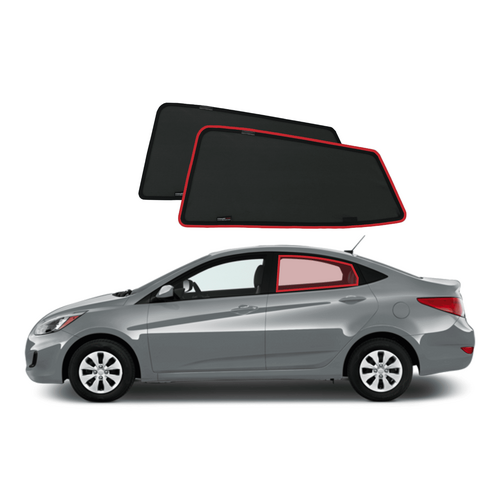 Hyundai Accent/Verna Sedan 4th Generation Car Rear Window Shades (RB/RC; 2010-2019)