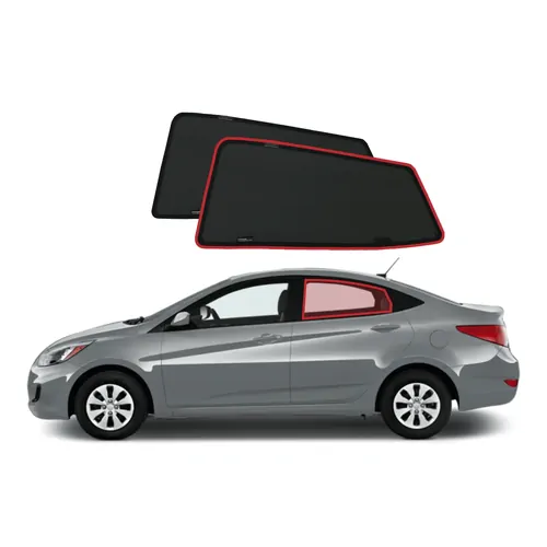 Hyundai Accent/Verna Sedan 4th Generation Car Rear Window Shades (RB/RC; 2010-2019)