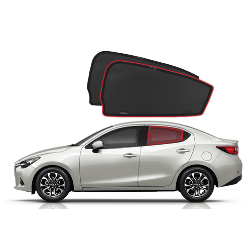 Mazda 2 Demio/Sedan/Hatchback 3rd Generation Car Rear Window Shades (DJ/DL; 2014-Present)