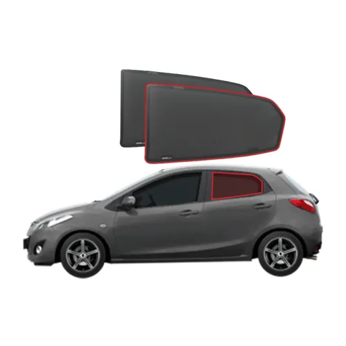 Mazda 2/Demio Hatchback 2nd Generation Car Rear Window Shades (DE; 2007-2014)