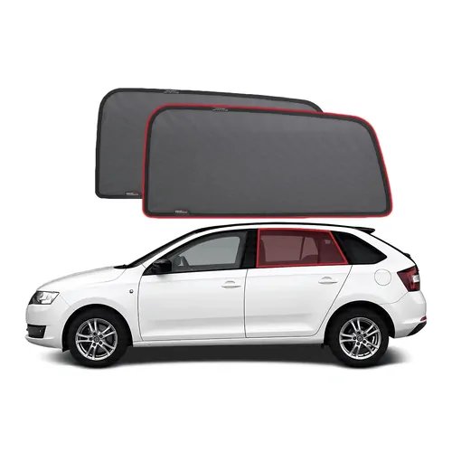 Skoda Rapid Hatchback Car Rear Window Shades (NH; 2012-2021)