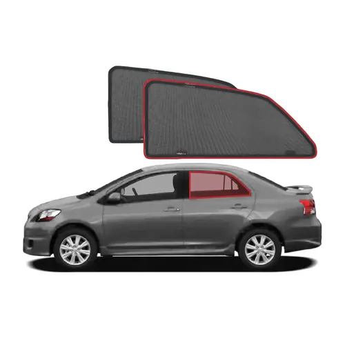 Car Rear Window Shades to suit Toyota Yaris/Belta/Vios Sedan (XP90; 2005-2012)