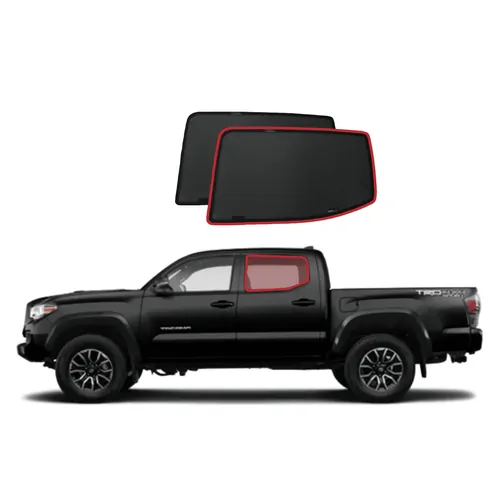 Car Rear Window Shades to suit Toyota Tacoma Double Cab 3rd Generation (N300; 2015-2023)