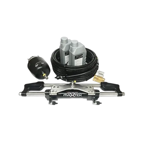 MaXtrek Twin Engine Hydraulic Outboard Steering - Complete Bullhorn Kit Suitable Up to 350HP