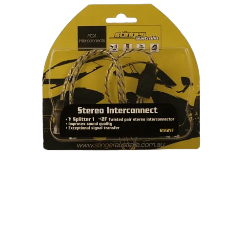 Stinger Australia Y Splitter (1Xm 2Xf) Rca