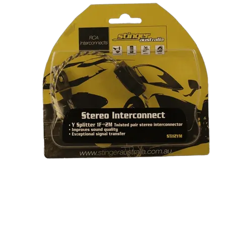 Stinger Australia Y Splitter (1Xf 2Xm) Rca