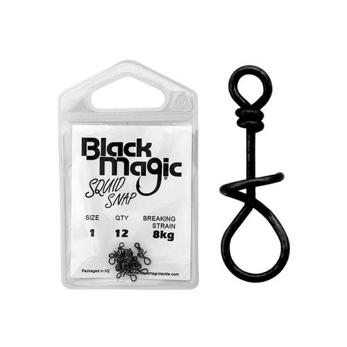 Black Magic Spiral Trout Snap #1 (8KG BS)