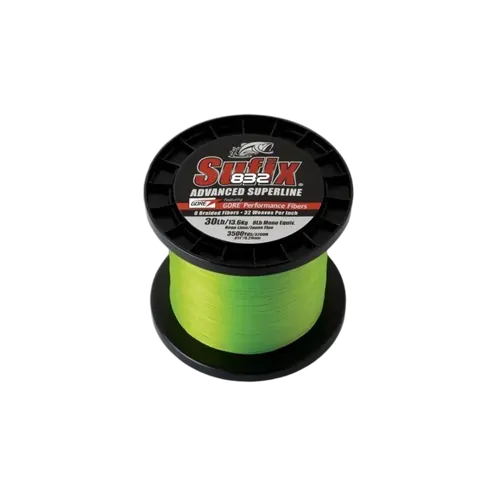 Sufix 832 Braid 3500yds 15lb Neon Lime