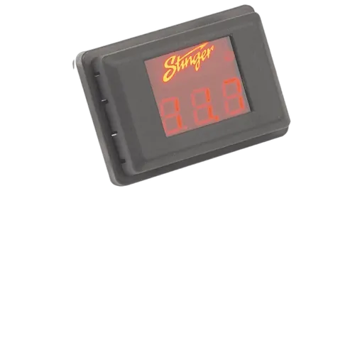 Red Digital Voltage Gauge