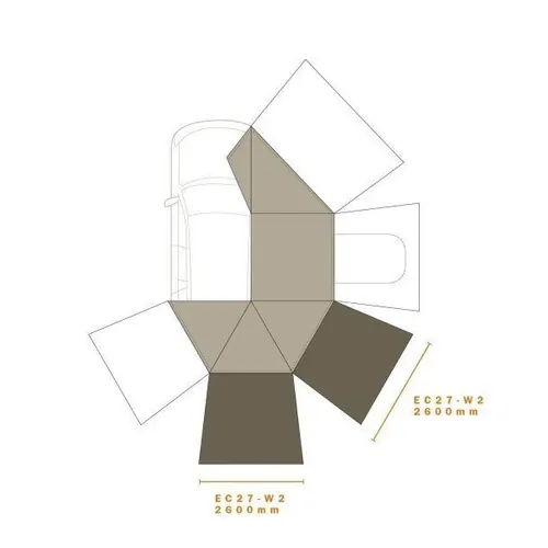 Darche Eclipse 270 Gen 2 Awning Wall (2) Right (Drivers)