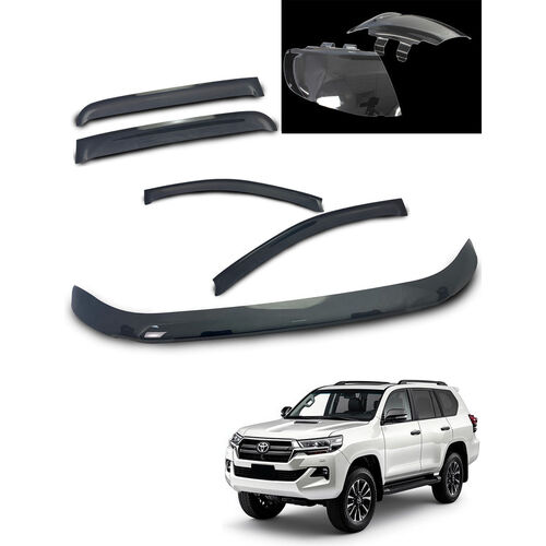 Sunland-Protection Bonnet Protector, Weathershields And Headlight Protects To Suit Toyota Prado 150 11/09- 11/13 Tinted