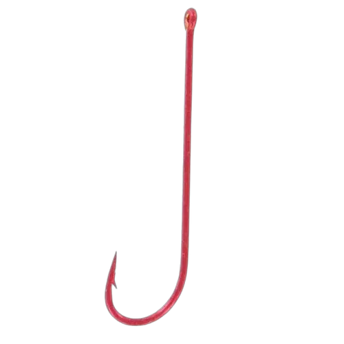 Shogun Chemically Sharpened Hook Red Long/S 2/0 Box 25 (No1 S)