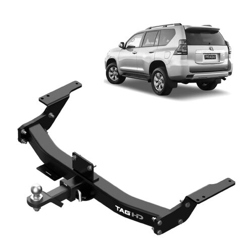 TAG Heavy Duty Towbar for Toyota Prado with Spare Wheel Underneath (08/2009 - 06/2024)