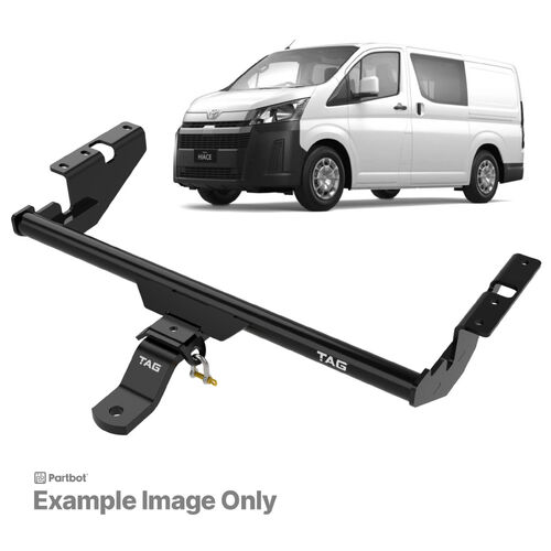 TAG Standard Duty Towbar With Tail Light Protectores for Toyota Hiace SLWB & Commuter Bus (05/2005 - 01/2019)