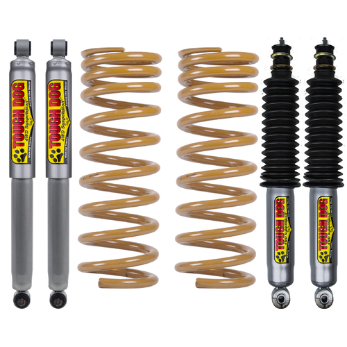 Tough Dog Suspension Kit To Suit Ssangyong Musso 8/96-07 No Bullbar/Alloy Bullbar - 35Mm Lift- Nitro Gas