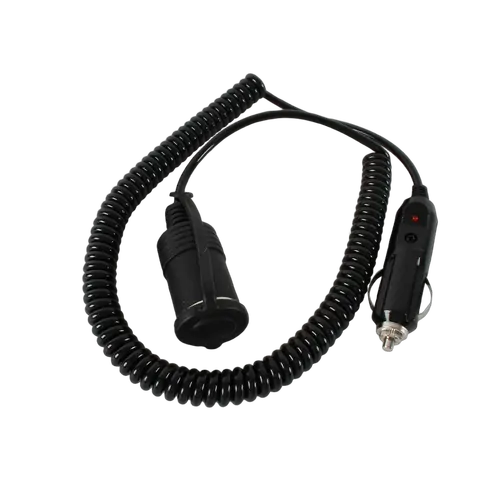 Wildtrak 12V Coiled Extension Lead With 15A Socket 3M