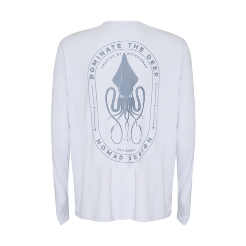 Nomad Design Tech Fishing Shirt Squidtrex Domination - Steel - XXXL