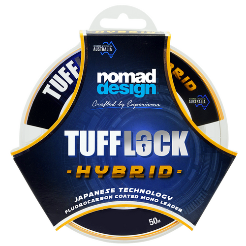 Nomad Design Tufflock Fluorocarbon Coated Mono Leader - 50m - 100lb