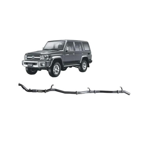 Redback Exhaust For Toyota Landcruiser 76 Series Wagon (Wide Front) 2007 - 2016 VDJ76R 4.5 Litre High Flow Catalytic Converter - Pipe Only