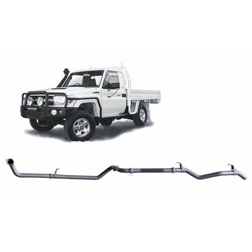 Redback Exhaust For Toyota Landcruiser 79 Series Ute & Troop Carrier (Narrow Front) 1990 - 2007 HDJ79R 4.2 Litre No Catalytic Converter - Pipe Only