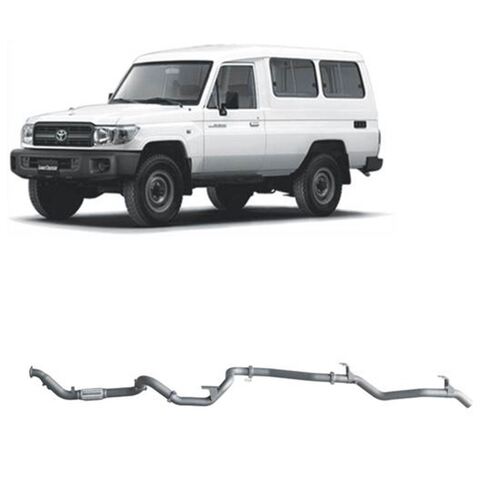 Redback Exhaust For Toyota Landcruiser 78 Series Ute & Troop Carrier (Narrow Front) 1990 - 2007 HDJ78R 4.2 Litre No Catalytic Converter - Pipe Only