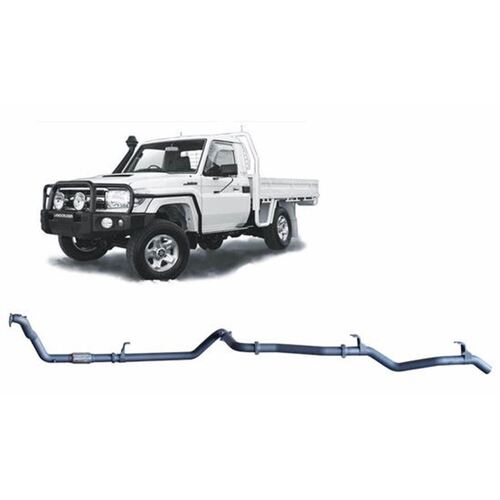 Redback Exhaust For Toyota Landcruiser 75/78/79 Series Ute & Troop Carrier (Narrow Front) 1990 - 2007 HZJ79R 4.2 Litre First Flange Back, Pipe Only