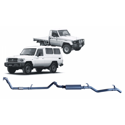 Redback Extreme Duty Exhaust for Toyota Landcruiser 75/78 Series 4.2L 1HZ (01/1990 - 09/1999)