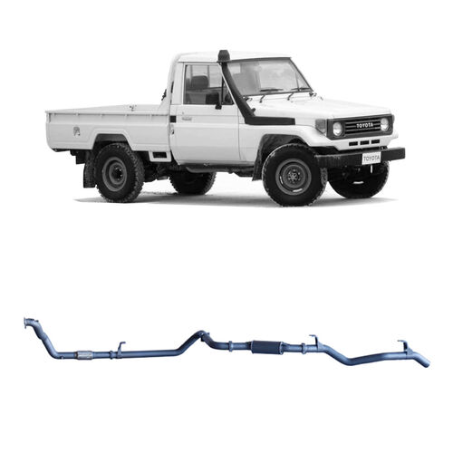Redback Extreme Duty Exhaust for Toyota Landcruiser 75/78 Series 4.2L 1HZ (01/1990 - 09/1999)