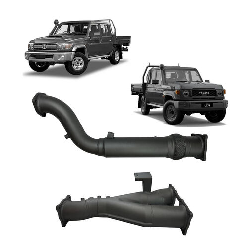 Redback Extreme Duty DPF Adaptor Twin 4" Exhaust for Toyota Landcruiser 79 Series Single and Double Cab (11/2016 - on)