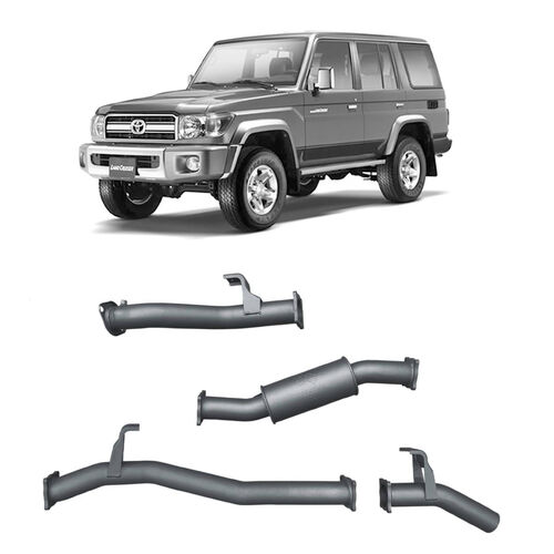 Redback Extreme Duty Exhaust for Toyota Landcruiser 76 Series Wagon (11/2016 - on)