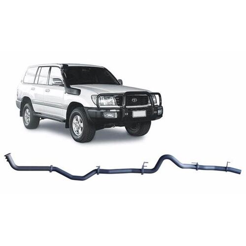 Redback Exhaust For Toyota Landcruiser 100 Series Wagon 2000 - 2007 HDJ100R 4.2 Litre No Catalytic Converter - Pipe Only 