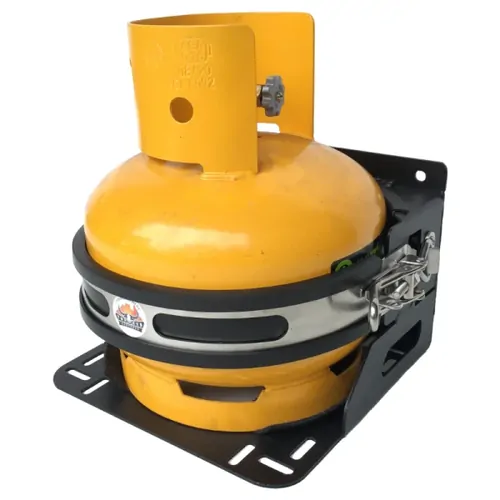 Top End Camp Gear Gas Bottle Holder Rear,Base Or Roof Mount 3kg