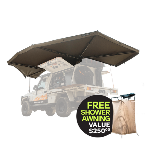 Tuff Terrain 270 LHS Free Standing Awning With Dimmable LEDs