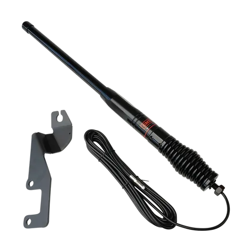 Tuff Terrain Bonnet Mount Antenna Bracket to suit Toyota Hilux N70 & GME 2.1Db Antenna - White