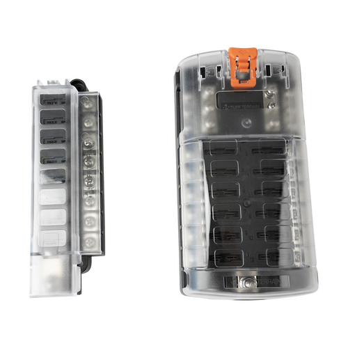 Tuff Terrain Fuse Block 8 Way Positive & 12 Circuit ST Blade Fuse Block Bundle