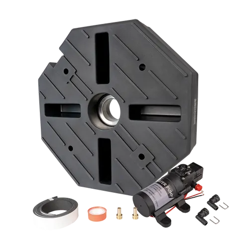 Tuff Terrain Spare Wheel Underbody Water Tank - 35L with 12v 3.8L Water Pump