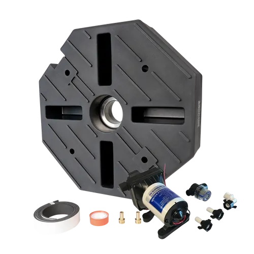 Tuff Terrain Spare Wheel Underbody Water Tank - 35L with Seaflo RV Supreme MK2 12v Water Pump 11.3lpm