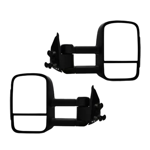 Extendable Towing Mirrors For Holden Rodeo 03 - 09 / DMAX 03-11 - Black