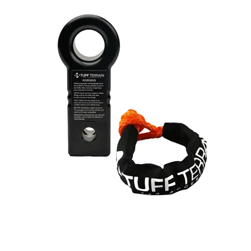 Tuff Terrain Soft Shackle Recovery Hitch & 15T Soft Shackle With Sheath