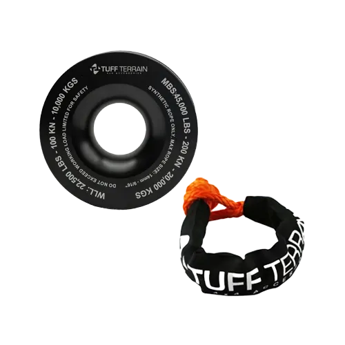 Tuff Terrain Winch Ring & 15T Soft Shackle With Sheath