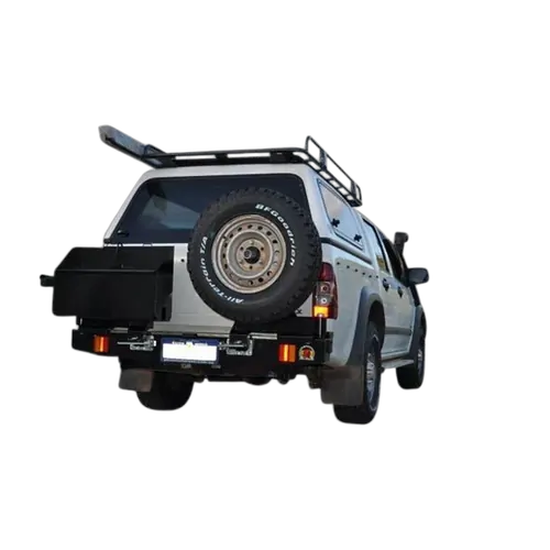 Twin Rear Spare Wheel Carrier to Suit Holden Rodeo RA/RA7/Colorado Isuzu D-Max 4WD to 05/2012