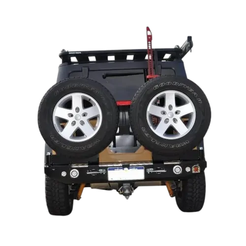 Twin Rear Spare Wheel Carrier to Suit Jeep Wrangler